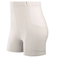 Women's Fanatics Cream Dallas Cowboys Studio Boost Athletic Half-Zip Dress