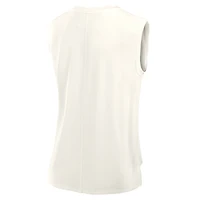 Women's Fanatics Cream Dallas Cowboys Studio Embrace Tank Top