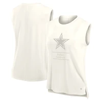 Débardeur Fanatics Cream Dallas Cowboys Studio Embrace pour femme