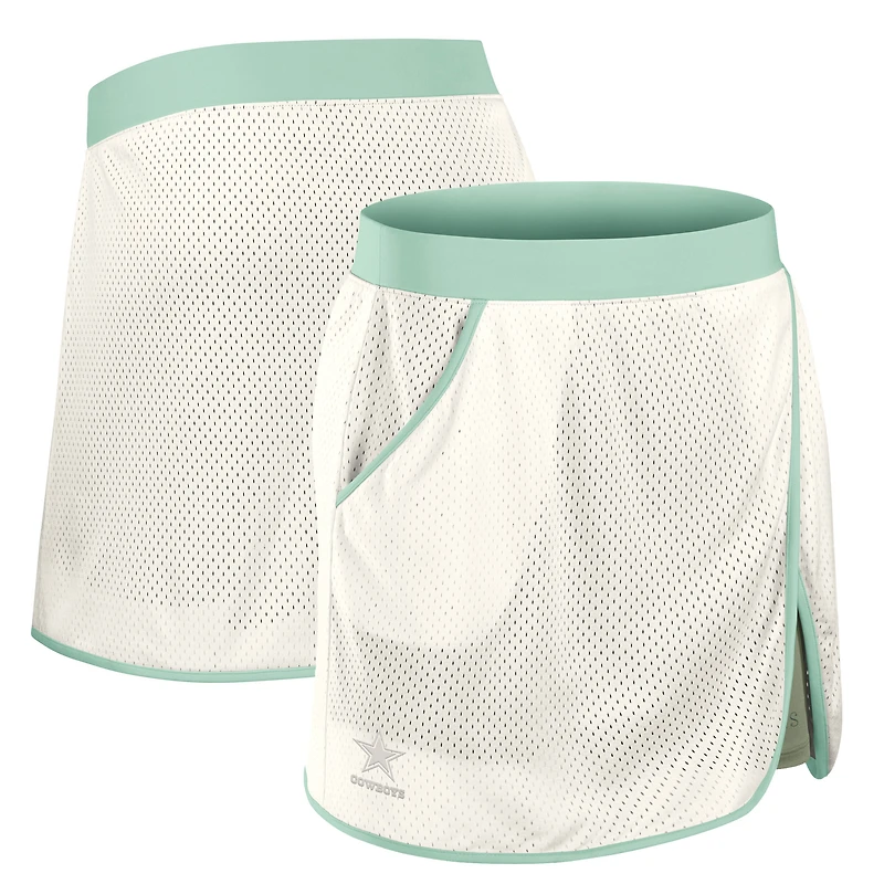 Women's Fanatics Cream Dallas Cowboys Studio Wellness Skort
