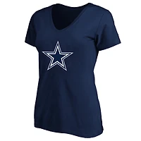 Women's Fanatics George Pickens Navy Dallas Cowboys Plus Name & Number V-Neck T-Shirt