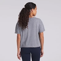 T-shirt boxy tri-blend gris chiné Fanatics pour femme, motif Swing Pass des Cowboys de Dallas