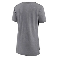 T-shirt moderne à dos tombant Fanatics pour femmes, gris chiné, Dallas Cowboys