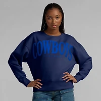 Sweat-shirt à enfiler Fanatics pour femme bleu marine Dallas Cowboys Elements