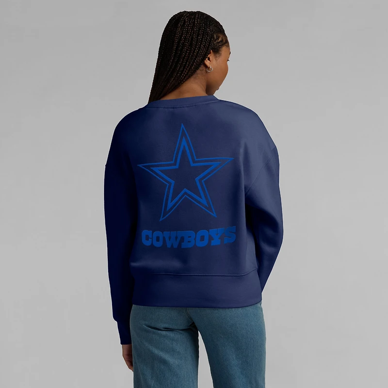 Sweat-shirt à enfiler Fanatics pour femme bleu marine Dallas Cowboys Elements