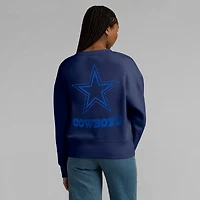 Sweat-shirt à enfiler Fanatics pour femme bleu marine Dallas Cowboys Elements