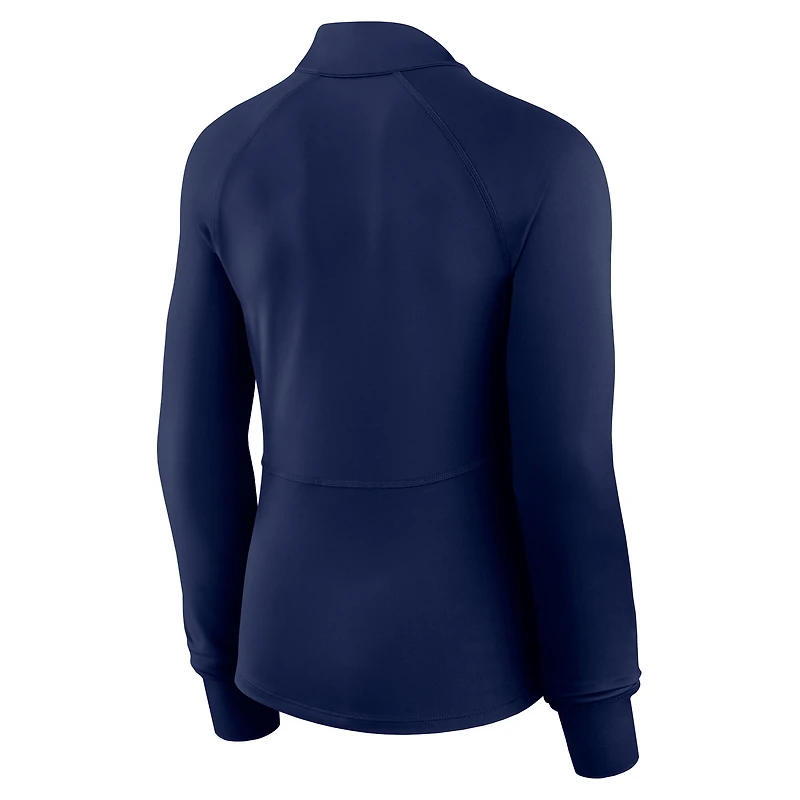 Women's Fanatics  Navy Dallas Cowboys Elements Quarter-Zip Jacket