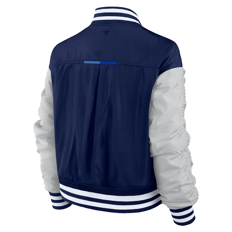 Women's Fanatics  Navy Dallas Cowboys Elements Wave Full-Snap Jacket