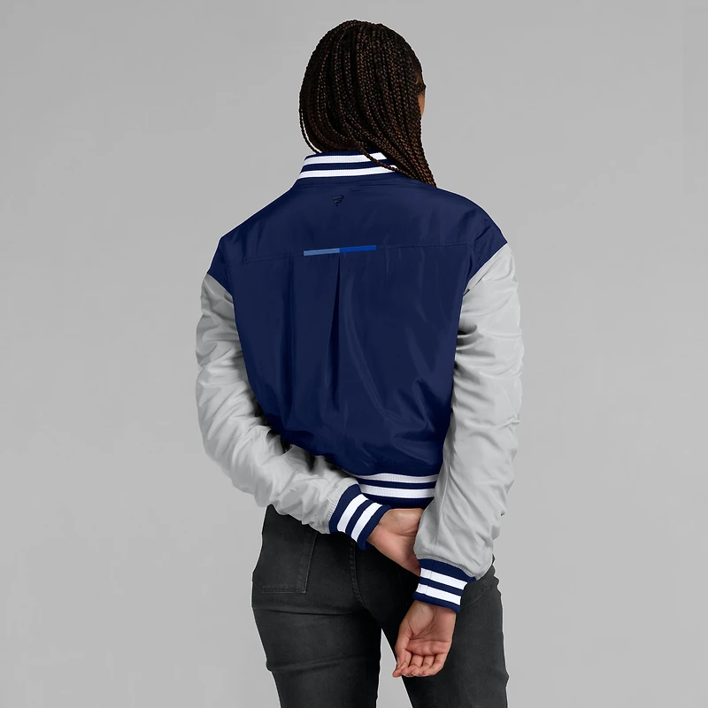 Women's Fanatics  Navy Dallas Cowboys Elements Wave Full-Snap Jacket