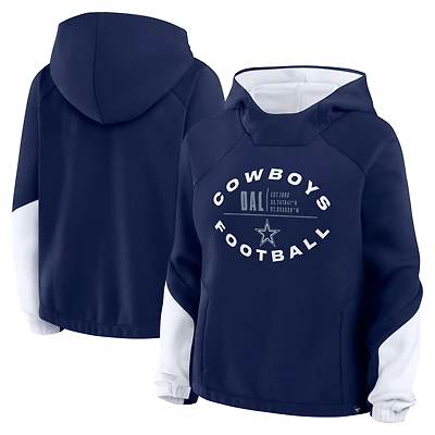 Sweat à capuche surdimensionné Redzone Bubble Screen pour femme Fanatics bleu marine des Cowboys de Dallas