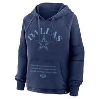 Sweat à capuche surdimensionné manches raglan bleu marine pour femme Fanatics des Cowboys de Dallas