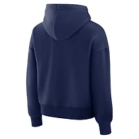 Sweat à capuche Fanatics Navy Dallas Cowboys pour femme, coupe décontractée, taille haute, modèle Essential Legacy
