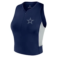 Débardeur de sport ajusté Fanatics Navy Dallas Cowboys Studio pour femmes