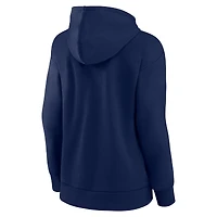 Sweat à capuche avec logo de l'équipe des Dallas Cowboys Fanatics pour femmes bleu marine Victory Script