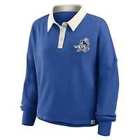Women's Fanatics Royal Dallas Cowboys Oversized Hometown Premium Thermal Long Sleeve Shirt