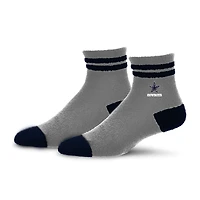 Women's For Bare Feet Dallas Cowboys Cozy Two-Pack Quarter-Length Sock Set