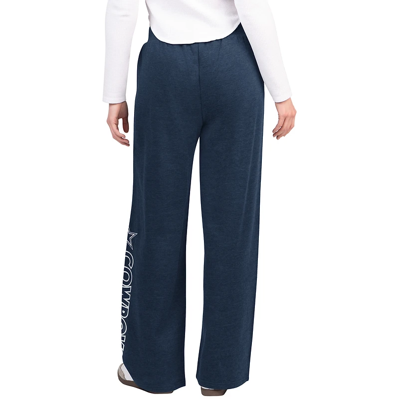 Pantalon de survêtement large bleu marine G-III 4Her par Carl Banks pour femme, motif Cowboys Dallas Field