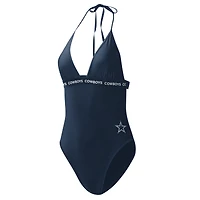 Maillot de bain une pièce Dallas Cowboys G-III 4Her by Carl Banks bleu marine pour femme