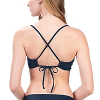 Women's G-III 4Her by Carl Banks Navy Dallas Cowboys Hall of Fame Bikini Top