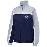 Women's G-III 4Her by Carl Banks Navy Dallas Cowboys Post Game Full-Zip Track Jacket