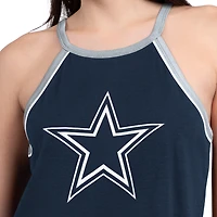 Débardeur G-III 4Her pour femme par Carl Banks, bleu marine, Dallas Cowboys Redemption Win Slub