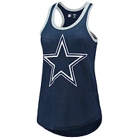 Débardeur pour femme G-III 4Her by Carl Banks Navy Dallas Cowboys Tater Burnout
