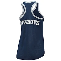 Débardeur pour femme G-III 4Her by Carl Banks Navy Dallas Cowboys Tater Burnout