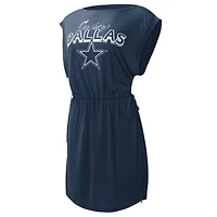Women's G-III Sports by Carl Banks Navy Dallas Cowboys G.O.A.T. Swimsuit Cover-Up