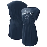 G-III Sports pour femme par Carl Banks Navy Dallas Cowboys G.O.A.T. Couverture de maillot bain