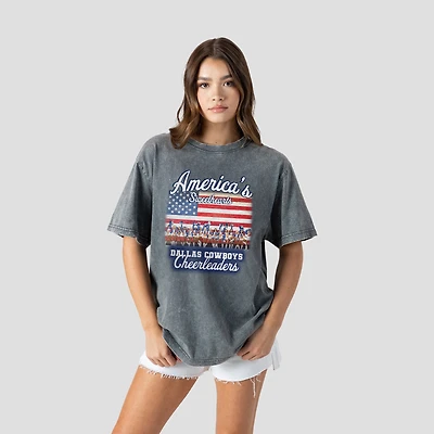 Women's Gameday Couture  Gray Dallas Cowboys Cheer Collection America's Sweethearts T-Shirt