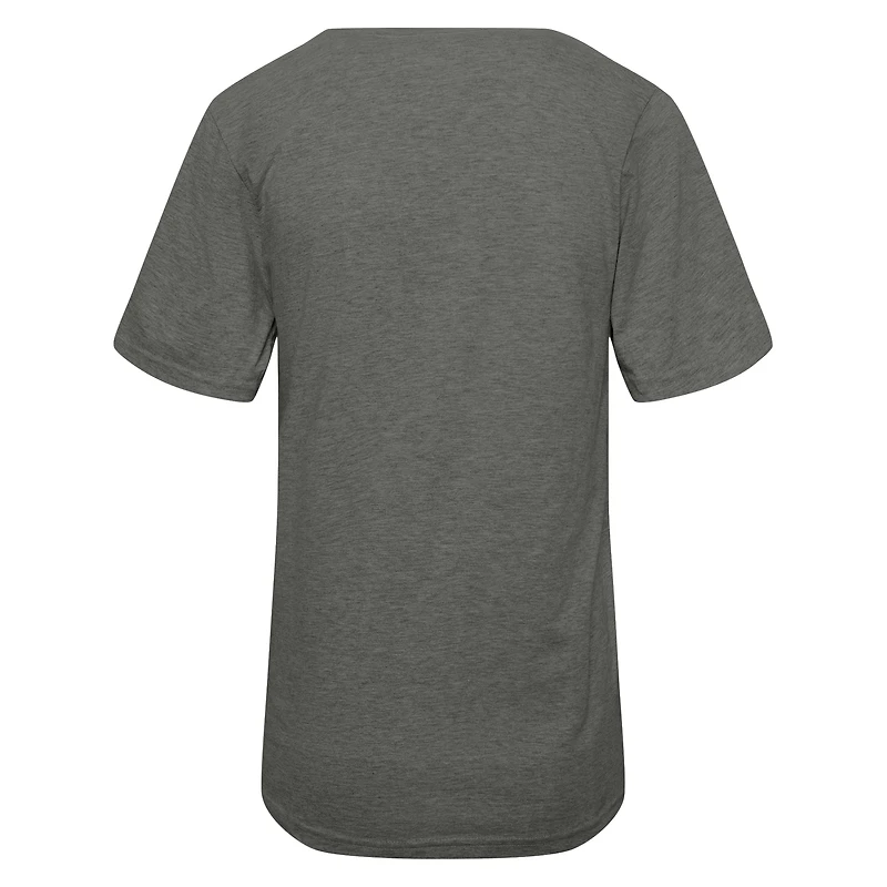 T-shirt gris pour femme avec nœud en cœur et motif pom-pom girls des Cowboys de Dallas