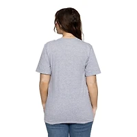 T-shirt gris pour femme avec nœud en cœur et motif pom-pom girls des Cowboys de Dallas
