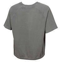 Women's  Gray Dallas Cowboys Mineral Wash Short Sleeve Top