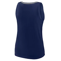 Débardeur à col en V Stellar Win pour femme, bleu marine, avec logo athlétique des Cowboys de Dallas