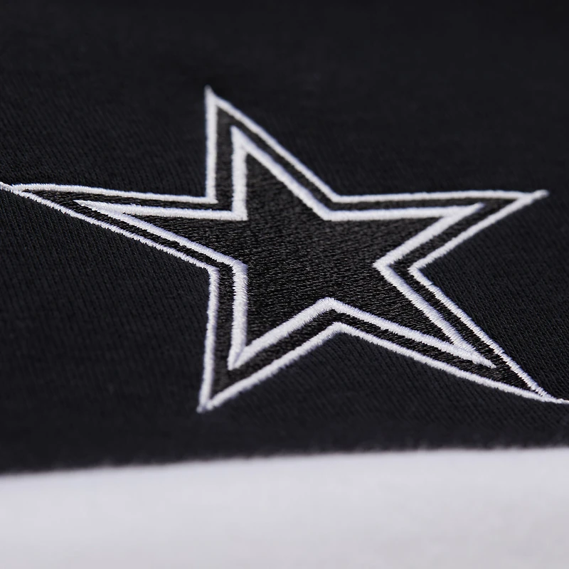 Veste zippée quart de tour noire pour femme Mitchell & Ness Dallas Cowboys