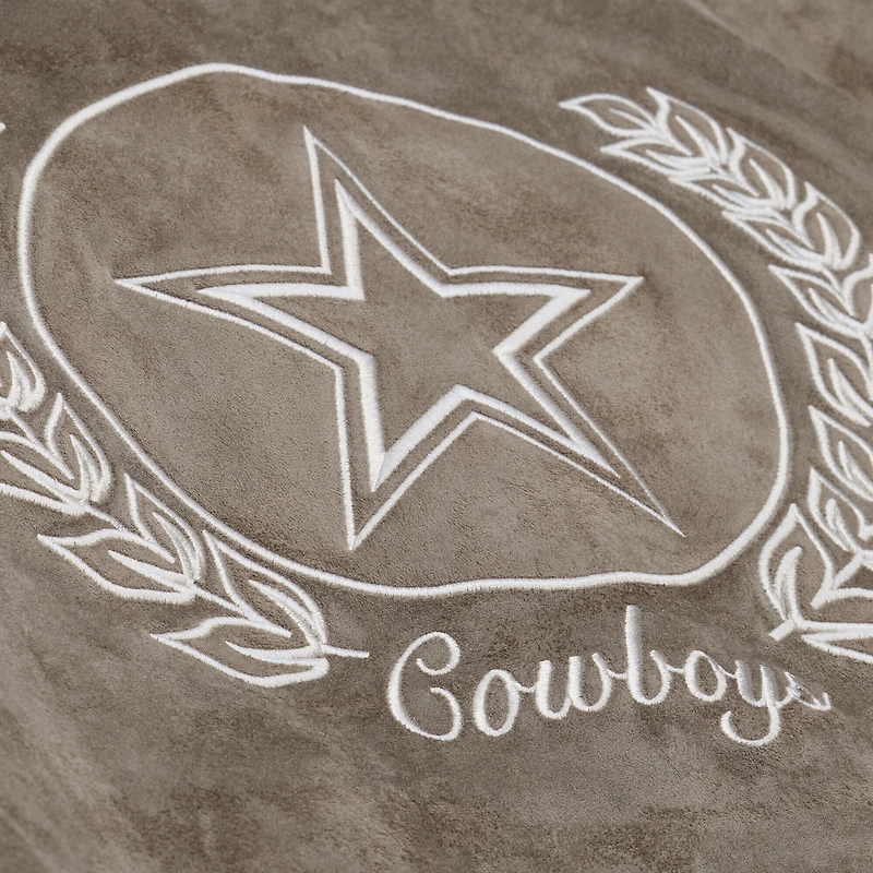 Women's Mitchell & Ness Cream Dallas Cowboys Full-Snap Varsity Jacket