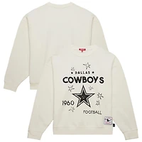 Women's Mitchell & Ness Cream Dallas Cowboys Plus Shooting Star Sweatshirt