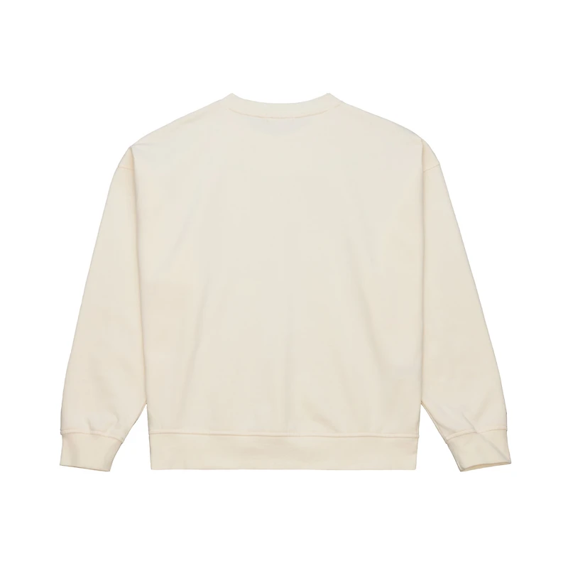 Sweat-shirt Mitchell & Ness crème Dallas Cowboys pour femme avec motif arches ton sur