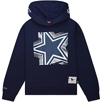 Chandail à capuchon Big Face 7.0 pour femme des Dallas Cowboys de la marine Mitchell & Ness