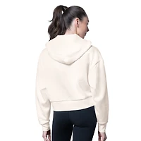 Sweat à capuche zippé Eleanor crème MSX by Michael Strahan pour femme des Cowboys de Dallas