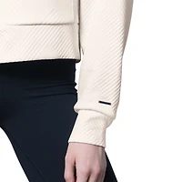 Sweat à capuche zippé Eleanor crème MSX by Michael Strahan pour femme des Cowboys de Dallas