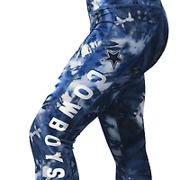 Women's MSX by Michael Strahan Navy Dallas Cowboys Aubrey Tie-Dye Leggings