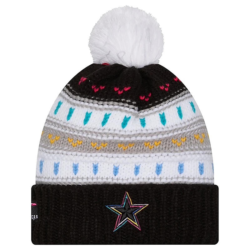 Bonnet à revers et pompon NFL Crucial Catch 2025 des Cowboys de Dallas New Era pour femme