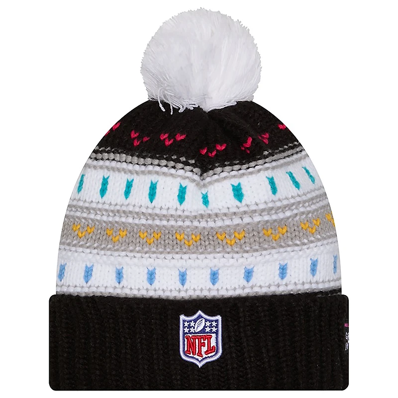 Bonnet à revers et pompon NFL Crucial Catch 2025 des Cowboys de Dallas New Era pour femme