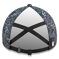 Women's New Era  Black Dallas Cowboys 2025 NFL Crucial Catch Pony Tail Adjustable Hat