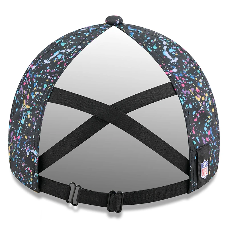 Casquette ajustable noire à queue de cheval NFL Crucial Catch 2025 des Cowboys de Dallas New Era pour femme