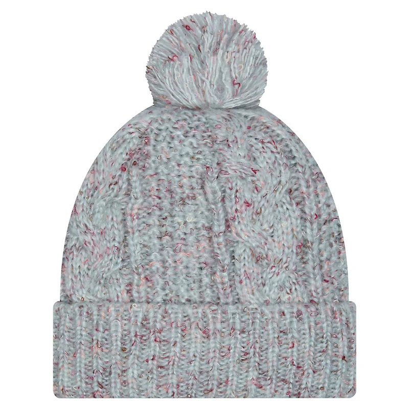 Women's New Era Stone Dallas Cowboys Trendy Tone Cuffed Knit Hat with Pom