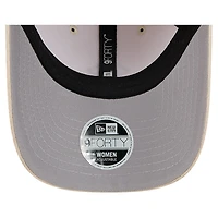 Casquette ajustable confortable 9FORTY crème Dallas Cowboys de New Era pour femme