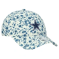 Casquette ajustable New Era crème Dallas Cowboys Ditzy 9TWENTY pour femme