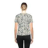 Women's New Era Cream Dallas Cowboys Glam Game Floral T-Shirt